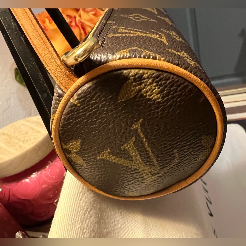 Louis Vuitton Brown Monogram Mini Papillon Shoulder Bag w LV dust bag and COA - Picture 11 of 16